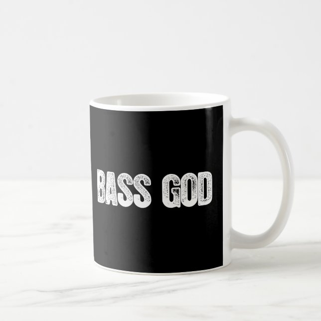 Bass-Gott-Schwarzes Tasse (Rechts)