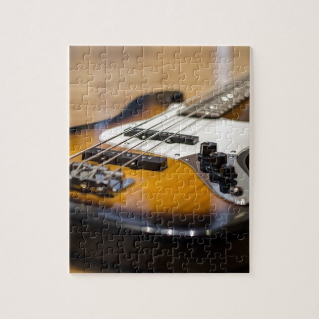 Bass Guitar Bass E Bass Instrument Strings Puzzle (Vertikal)
