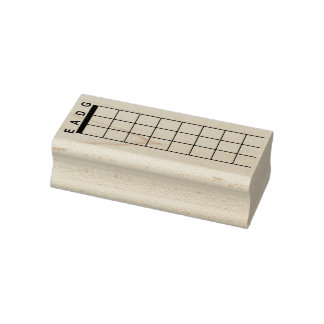 Bass Guitar Blank Fretboard Gummistempel