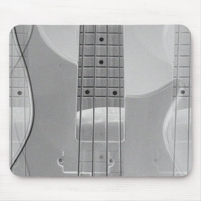 Bass Guitar Elegant Modernes, trendiges Musikvorla Mousepad (Vorne)