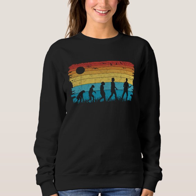 Bass Guitar Evolution Retro Bass Guitarist Bassist Sweatshirt (Vorderseite)