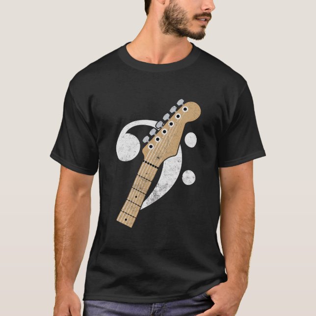 Bass Guitar Headstock Bassist und Bass Player T-Shirt (Vorderseite)