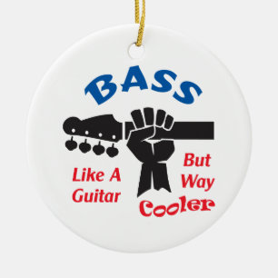 Bass Guitar Keramik Ornament