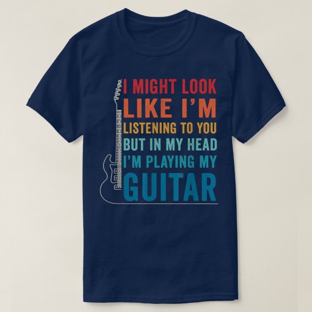 Bass Guitar Player Bassist Gitarrist Music Instrum T-Shirt (Design vorne)