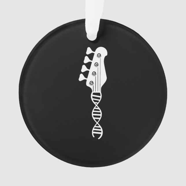 Bass Guitar Player Bassist Ornament (Vorderseite)