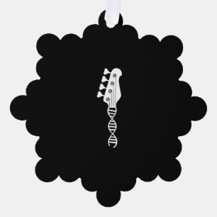 Bass Guitar Player Bassist Ornament Karte