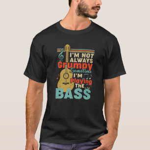 Bass Guitar Player Funny Retro Musik Gitarren Gesc T-Shirt