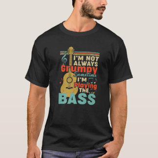 Bass Guitar Player Funny Retro Musik Gitarren Gesc T-Shirt