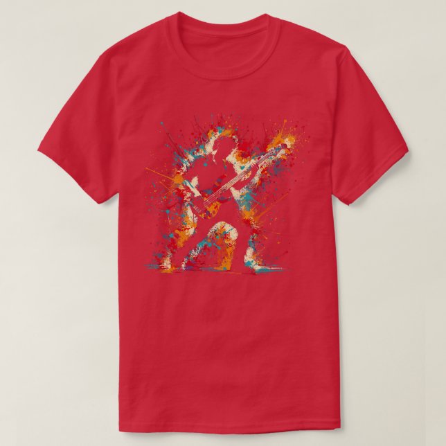 Bass Guitar Player T-Shirt (Design vorne)