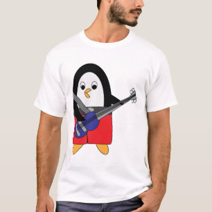 Bass Guitar Playing Pinguin T-Shirt