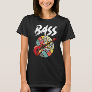 Bass Guitar viel Cooler Gitarrist Musiker Electri T-Shirt