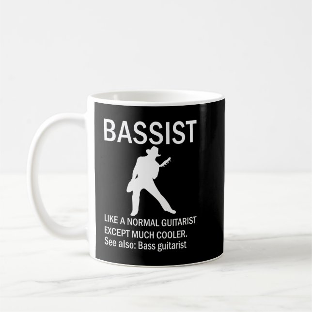 Bass Guitarist Definition Kaffeetasse (Links)