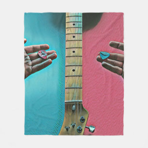 Bass guitarist gifts fleecedecke