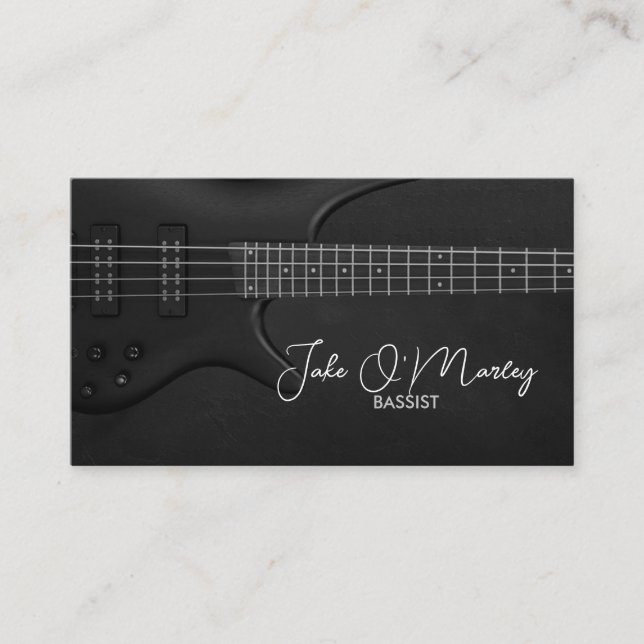 Bass Guitarist Guitar Bassist Visitenkarte (Vorderseite)