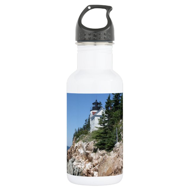 Bass-Hafen-Leuchtturm 5 Trinkflasche (Vorderseite)