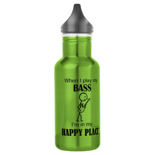 Bass Happy Place Edelstahlflasche