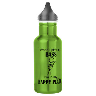 Bass Happy Place Edelstahlflasche