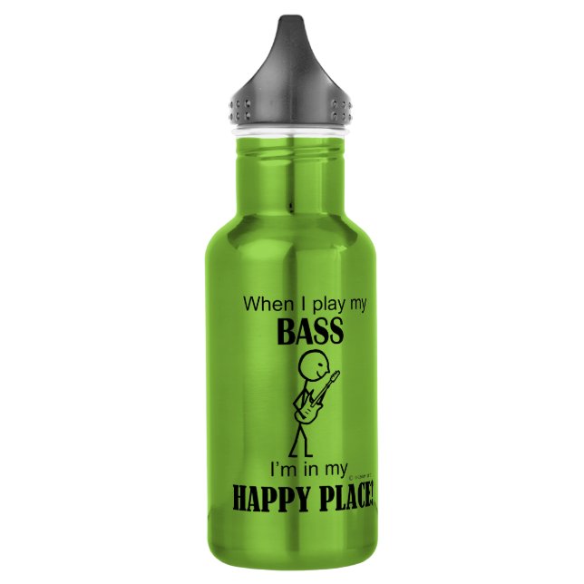 Bass Happy Place Edelstahlflasche (Links)