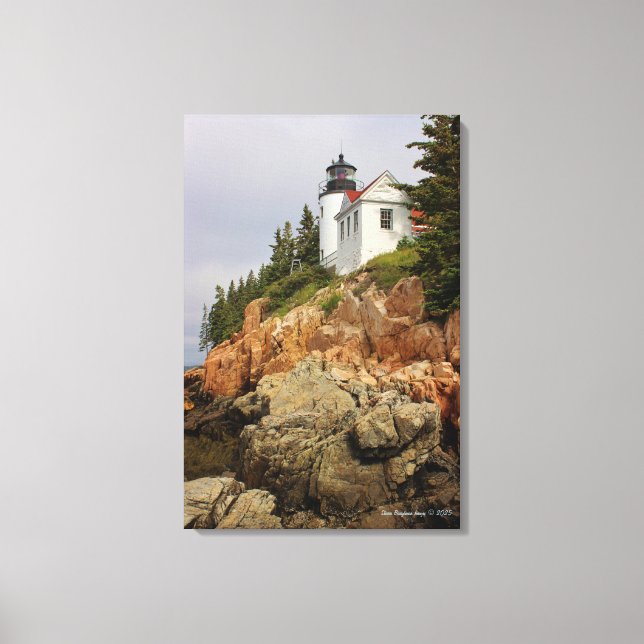 Bass Harbor Head Light Station Leinwanddruck (Vorderseite)