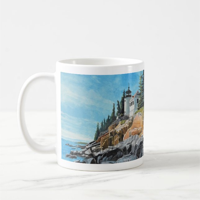 Bass Harbor Leuchtturm Kaffeetasse (Links)