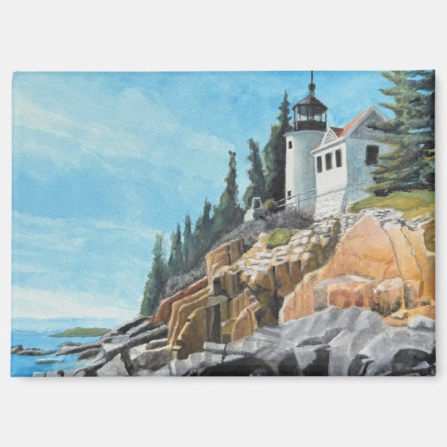 Bass Harbor Leuchtturm Magnet (Vorderseite)