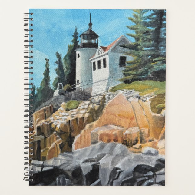 Bass Harbor Leuchtturm Planer (Vorderseite)