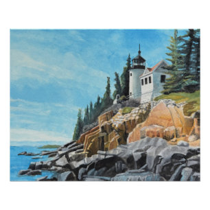 Bass Harbor Leuchtturm Poster