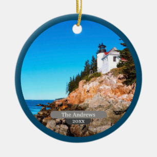 Bass Harbor Lighthouse Acadia Keramik Ornament
