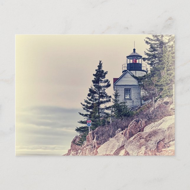 Bass Harbour Head Light Postcard Postkarte (Vorderseite)
