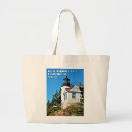 Bass Harbour Head Lighthouse, Maine Jumbo Tote Bag Jumbo Stoffbeutel