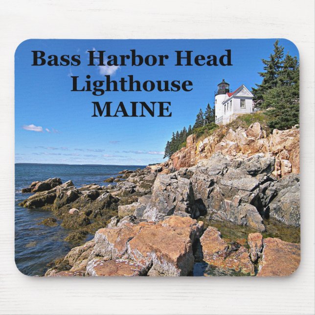 Bass Harbour Head Lighthouse, Maine Mousepad (Vorne)
