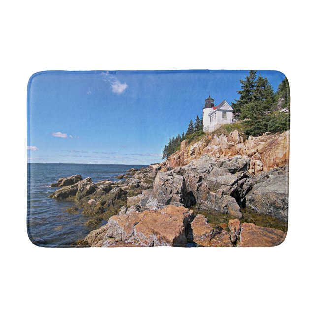 Bass Harbour Lighthouse, Maine Bath Mat Badematte (Vorderseite)