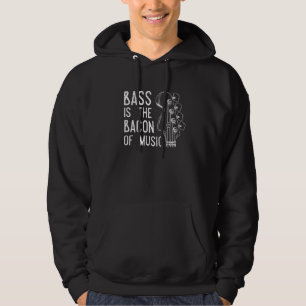 Bass ist das Becken der Musik für einen Bass Gitar Hoodie