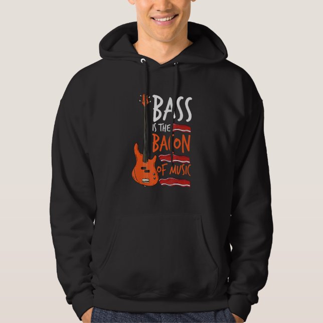Bass ist das Becken des Gitarristen der Musikblase Hoodie (Vorderseite)