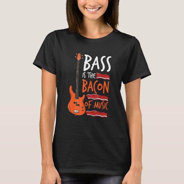 Bass ist das Becken des Gitarristen der Musikblase T-Shirt (Vorderseite)