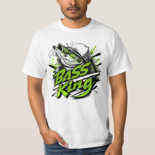 Bass King-Mens-T-Shirt T-Shirt (Vorderseite)