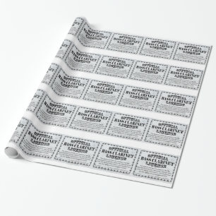 Bass Klarinettenlizenz Geschenkpapier
