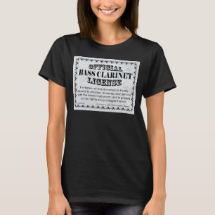 Bass Klarinettenlizenz T-Shirt