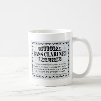 Bass Klarinettenlizenz Tasse
