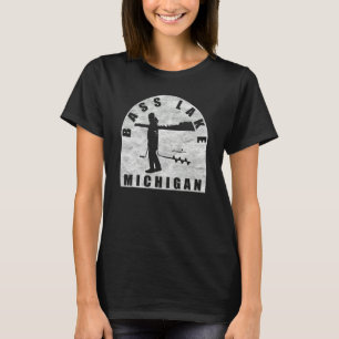Bass Lake Eisangeln Michigan T-Shirt
