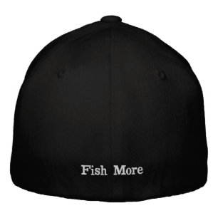 Bass Man Fish More Baseballkappe Bestickte Baseballkappe
