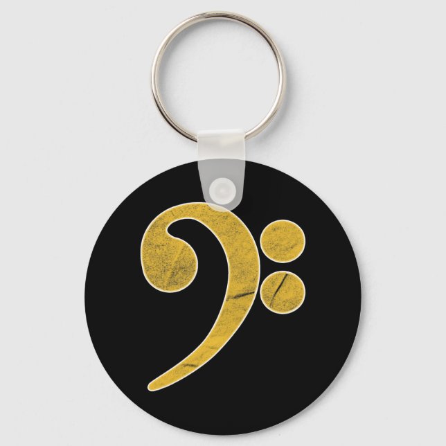 Bass Music Guitar Musician Schlüsselanhänger (Vorderseite)