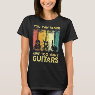 Bass Musician Pick Sie können nie zu viele Gui hab T-Shirt