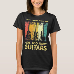 Bass Musician Pick Sie können nie zu viele Gui hab T-Shirt