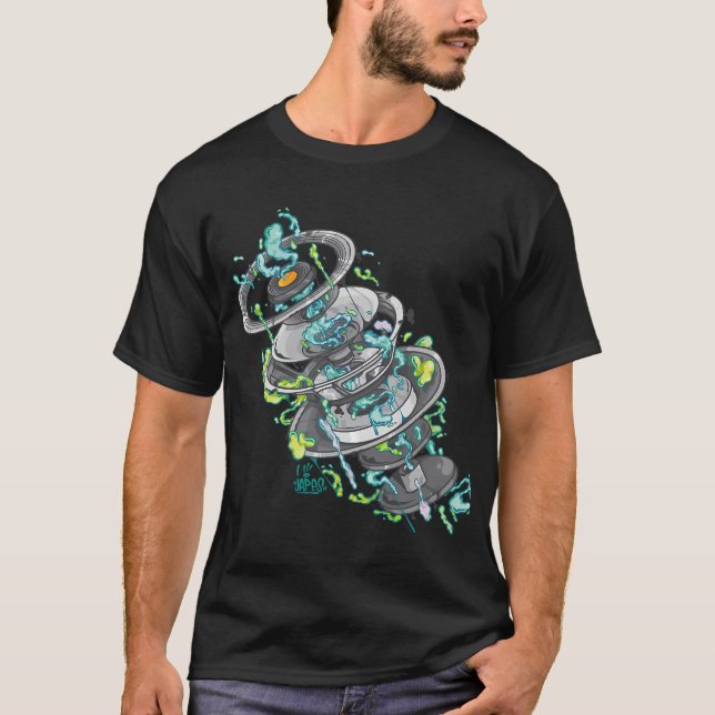 Bass-Musik-Explosion T-Shirt (Vorderseite)