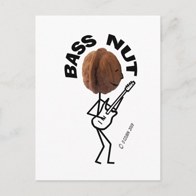 Bass Nut Postkarte (Vorderseite)