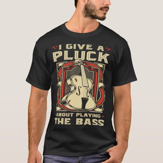 Bass oben, ich gebe ein Pflücken doppelte Bass Fid T-Shirt (Vorderseite)