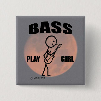 Bass Play Girl Button