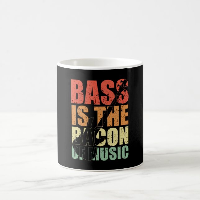 Bass Player BASS IST DAS BACON DES MUSIC Bass Play Kaffeetasse (Mittel)