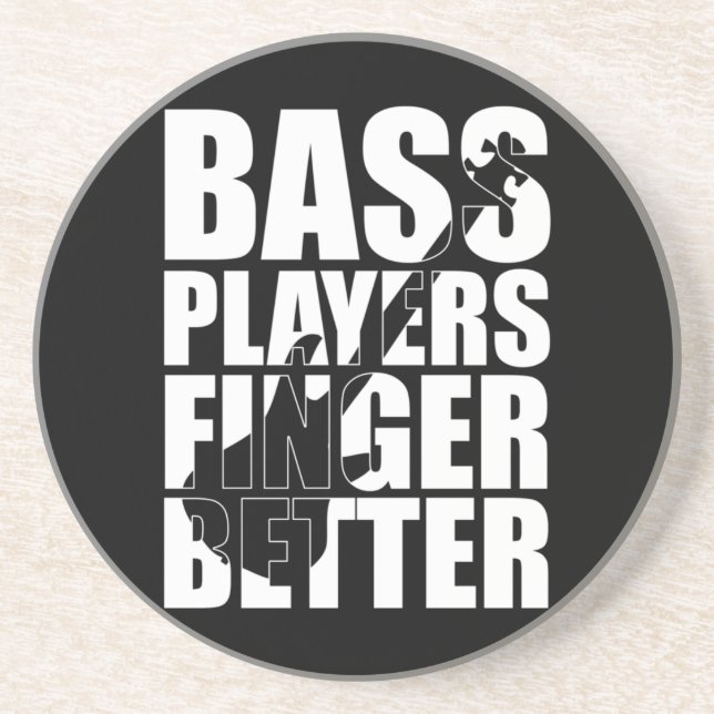 Bass Player Finger besser Getränkeuntersetzer (Vorne)